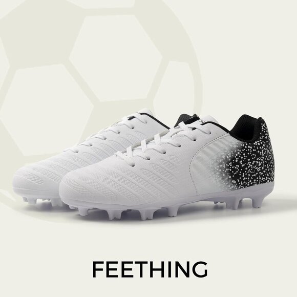 Women Soccer Cleats Firm Ground Light-Weight Youth Training Football Shoes - Picture 4 of 9